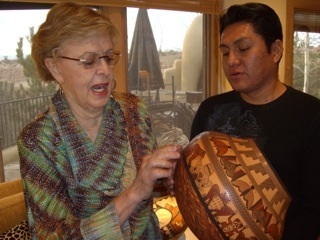 jake_koopee_and_marti_struever_with_his_jar jake_koopee_and_marti_struever_with_his_jar